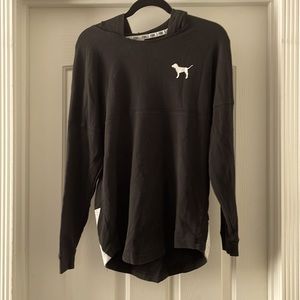 Pink Victoria’s Secret Black Pullover